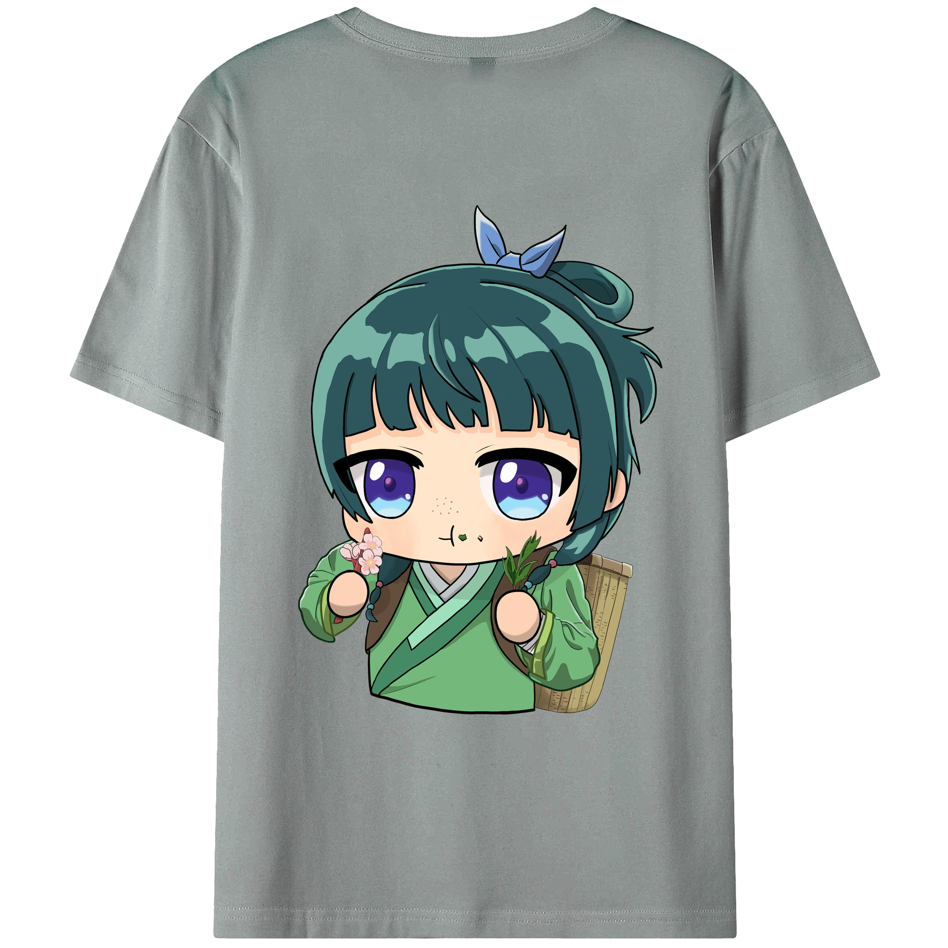 （画像用） 薬屋のひとりごと The Apothecary Diaries 綿100％ メンズ半袖Tシャツ（バックプリント） 通気性